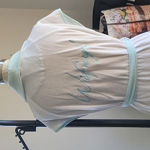 Wifey sleeveless knee-length Betsey Johnson bathrobe